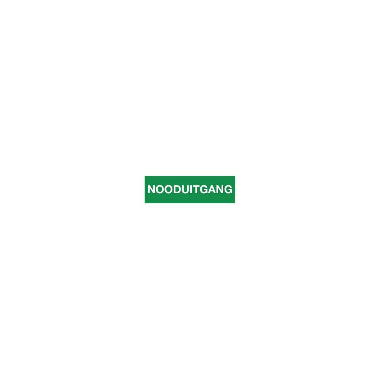 Pictogram Sticker Nooduitgang 150x400mm