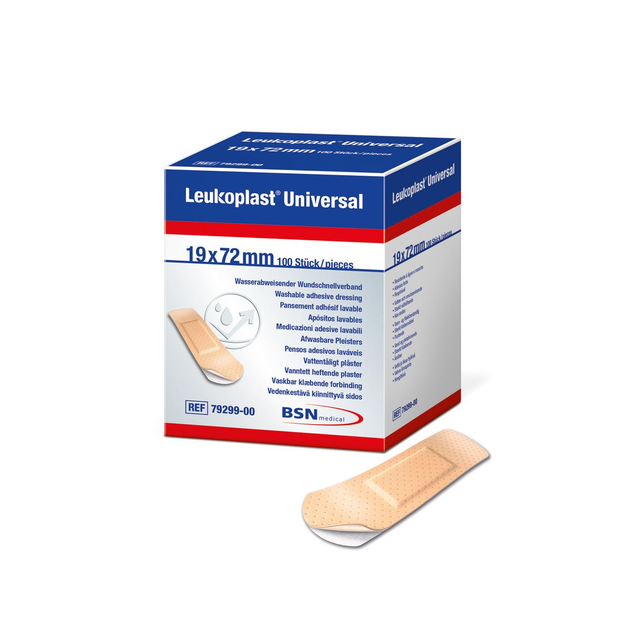 Leukoplast Universal strips 19 x 72 mm.